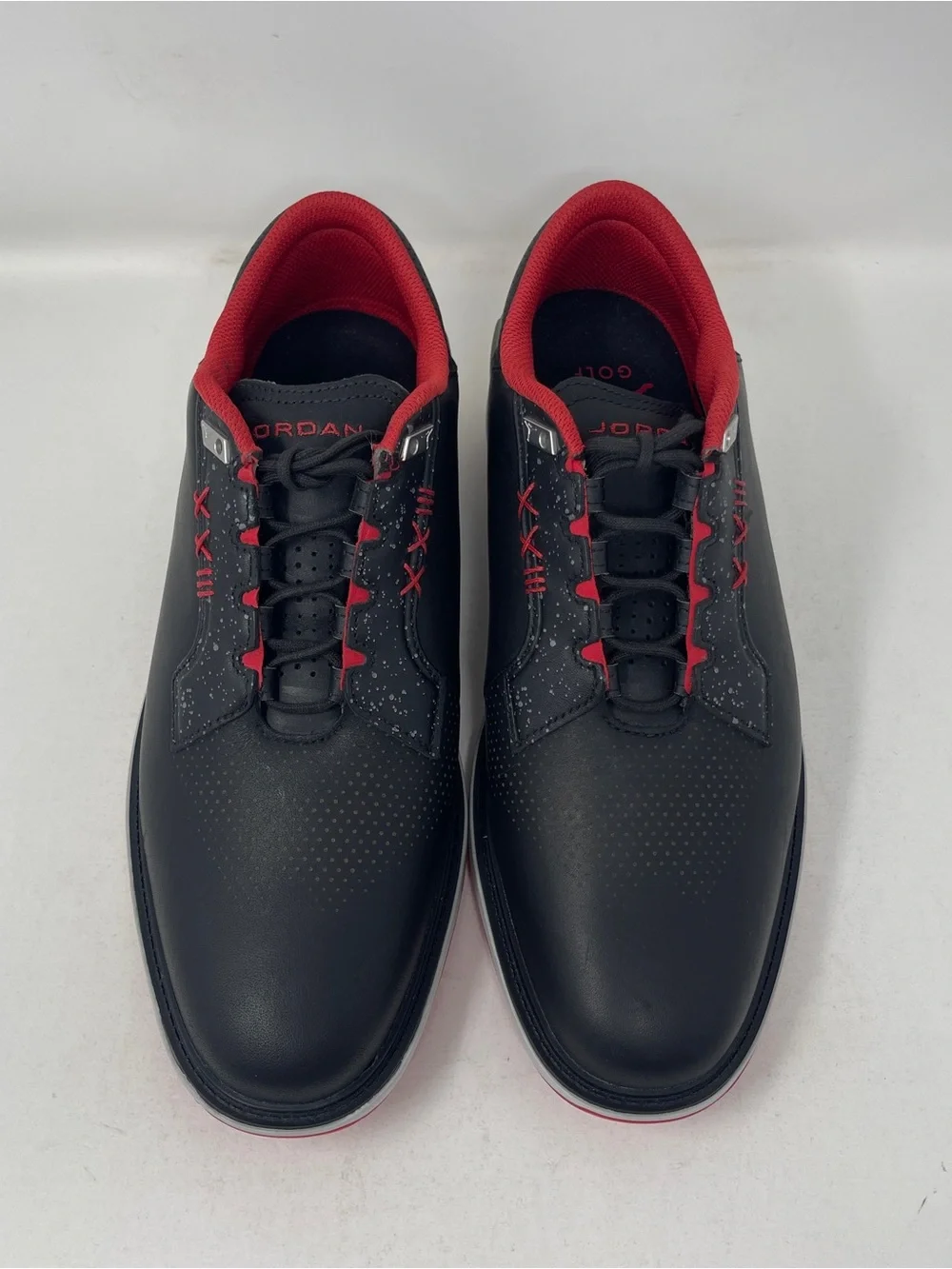 Nike Air Jordan ADG 5 Wide Spikeless Golf Shoes Black Red Bred Size 10 NWOB